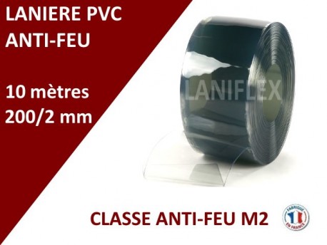 Rouleaux laniere PVC SPECIAL LANIERES PVC IGNIFUGE 10m, 25m, 50m