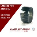 Rouleaux laniere PVC SPECIAL LANIERES PVC IGNIFUGE 10m, 25m, 50m