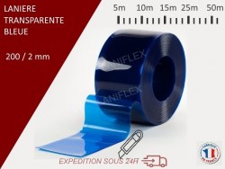 LANIERE PVC DE COULEUR TRANSPARENTE 5m,10m, 15m,25m, 50m