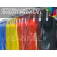 KIT RIDEAU PVC KIT RIDEAU A LANIÈRE PVC SOUPLE COLORÉ TRANSPARENT