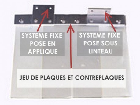 ACCESSOIRES SYSTEME POUR RIDEAU FIXE (1200 mm)