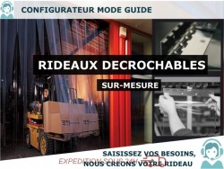 RIDEAUX LANIERES PVC AMOVIBLES RIDEAU DECROCHABLE A LANIERES PVC SOUPLES