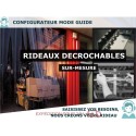 RIDEAU DECROCHABLE A LANIERES PVC SOUPLES