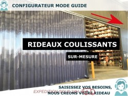 guide coulissant PVC