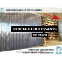 RIDEAU A LANIERES PVC SOUPLE COULISSANT