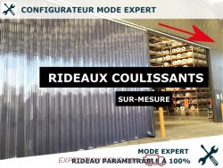 RIDEAU LANIERES PVC COULISSANT RIDEAU COULISSANT A LANIERES PVC - EXPERT