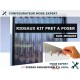 KIT RIDEAU A LANIERE PVC SOUPLES - EXPERT KIT RIDEAU PVC