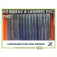 KIT RIDEAU PVC KIT RIDEAU A LANIERE PVC SOUPLE CHAMBRE FROIDE