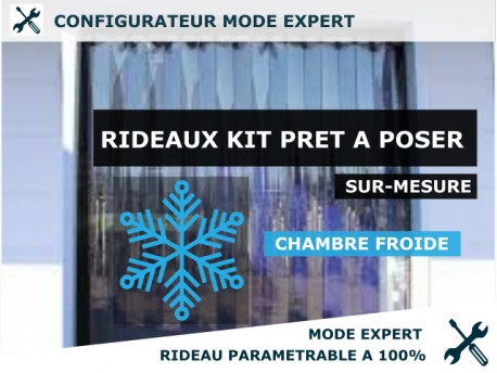 KIT RIDEAU PVC KIT RIDEAU A LANIERE PVC SOUPLE CHAMBRE FROIDE