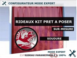 KIT RIDEAU A LANIERES PVC SOUDURE ANTI-UV KIT RIDEAU PVC