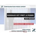 KIT RIDEAU A LANIERES PVC TRANSLUCIDE