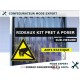 KIT RIDEAU PVC KIT RIDEAU A LANIERES PVC ANTISTATIQUE ATEX