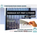 KIT RIDEAU A LANIERE PVC SOUPLES