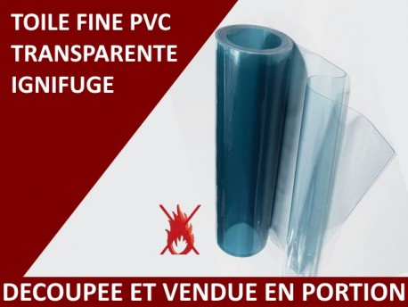 Toile de film PVC souple transparent ignifuge