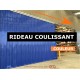RIDEAU LANIERES PVC COULISSANT RIDEAU COULISSANT A LAMELLES PVC COULEUR