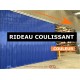 RIDEAU LANIERES PVC COULISSANT RIDEAU COULISSANT A LAMELLES PVC COULEUR