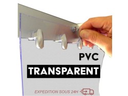 REMPLACEZ VOS LANIERES DE RIDEAU PVC TRANSPARENT