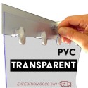 REMPLACEZ VOS LANIERES DE RIDEAU PVC TRANSPARENT