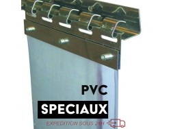 REMPLACEZ VOS LANIERES DE RIDEAU EN PVC SPECIAUX (grand froid, Ignifuge, soudure, alimentaire, etc) Découpe de lanieres PVC