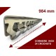 Corniere inox de 24 crochets - Longueur 984 mm ACCESSOIRES