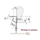 Corniere inox de 24 crochets - Longueur 984 mm ACCESSOIRES