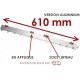 Rideau à lanières PVC vert transparent sur-mesure version kit KIT RIDEAU PVC