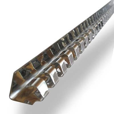 Cornière inox pour lanière PVC