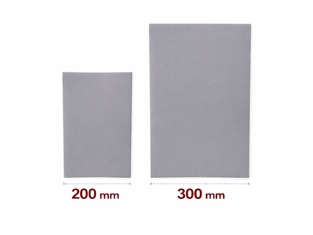 PVC souple gris opaque largeur