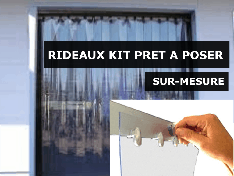 kit rideau pvc souple