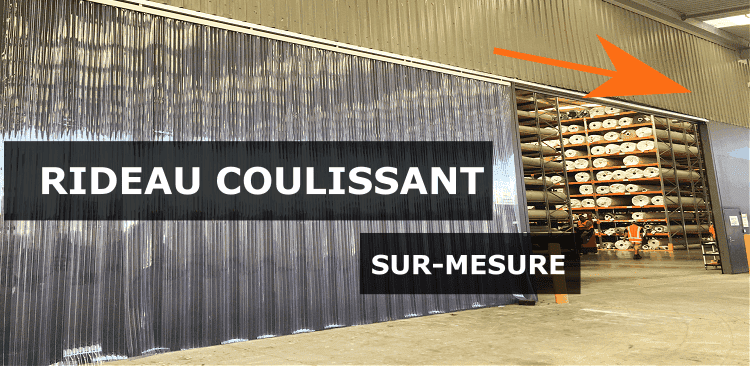 rideau pvc souple coulissant transparent sur mesure