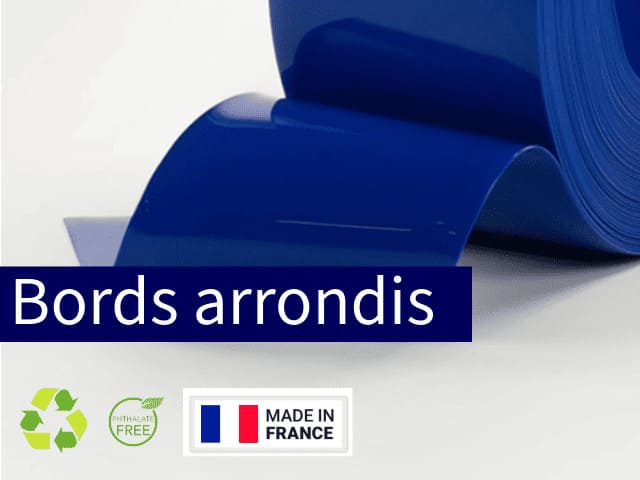 PVC souple orange opaque avec bords arrondis