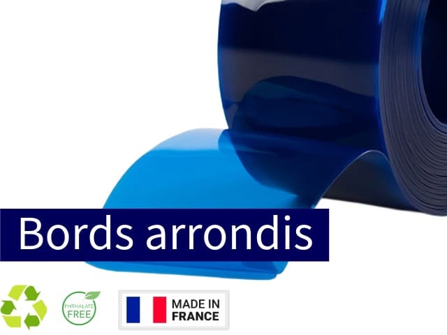 PVC souple orange opaque avec bords arrondis