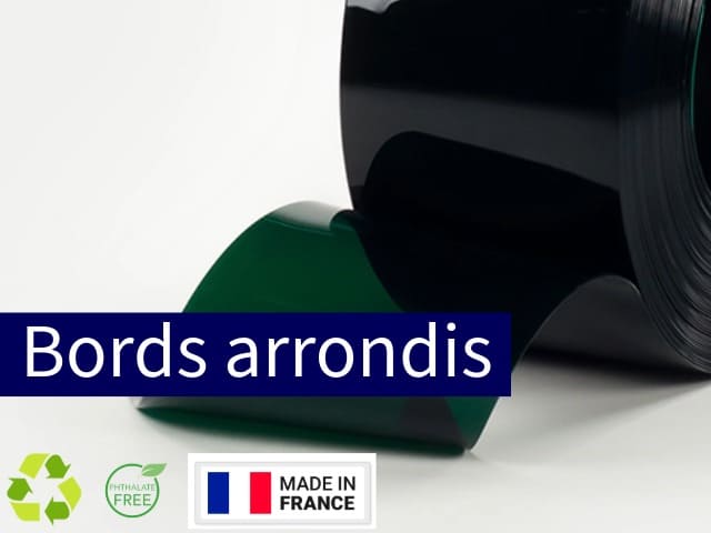 PVC souple orange opaque avec bords arrondis