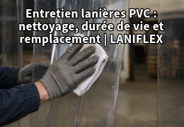 Nettoyage et remplacement des lanières PVC : guide d'entretien et de maintenance Laniflex