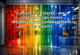 Lanière PVC colorée : une solution design encore méconnue pour l’aménagement des espaces
