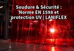 Rideau PVC soudure : norme ISO 25980 et protection UV | Laniflex